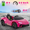 Toddlers 12V Ride On Toy Car Electric Vehicles with Remote Control-Pink