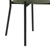 Dusk Mia Sage Green Matte Velvet & Black Metal Set of 2 Dining Chairs RRP £
