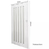 Internal Bi Folding Concertina Accordion Door PVC Sliding Divider Doors Bathroom