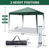 Pop-up Gazebo 3x3M Outdoor Garden Canopy Heavy Duty Waterproof Tent + 4 Sidewall