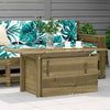 Garden Table Outdoor Patio Dining Impregnated Wood Pine