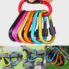 6X Heavy Duty Carabiner Clip Hook D-Ring Screw Lock Outdoor Rock Buckle Max 50KG