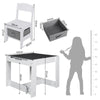 Kids Table and Chairs with Storage Box Children Learning Activity Furniture Set