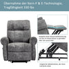 Fabric Electric Riser Recliner Chair Armchair Single Sofa Power Lift Chair Grey