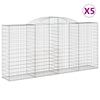 ShCuShan Arched Gabion Baskets 5 pcs 300x50x140/160 Galvanised V2Q4