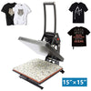 38x38cm Heat Press Machine Digital Transfer Sublimation T Shirt Printer 15x15 in