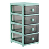 3-6Tier Plastic Chest of Drawers Bedside Cabinet Home Tidy Storage Shelving Unit