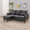 Luxury 3 Seater Corner Sofa Armchair Settee Couch with Footstool Living Room
