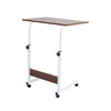 60cm Mobile Table Adjustable TV Side Coffee Tea Picnic Snack Desk Computer Table