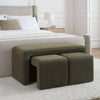 Dusk Hoxton Olive Velvet Nesting Bench RRP £699