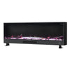 12 colour LED Fireplace Media Wall Fire Wall Mounted Standing Electric Heater