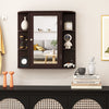 Bathroom Multipurpose Medicine Cabinet-Brown