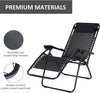 Reclining Sun Lounger Chair Folding Recliner Garden Adjustable Patio W/ Sunshade