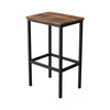 3 Space Saving Industrial Kitchen Bar Table Stool Set Breakfast Dining Chair Set