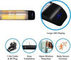 2000W Infrared Patio Heater - Wall Mounted, WiFi Enabled, IP65 Waterproof