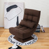 4-Position Adjustable Floor Chair Padded Lounge Chair with 360° Swivel Base