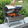 Silver Barrel Barbecue Grill Compact and Versatile BBQ for Outdoor Cooking
