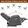 Electric Recliner Chair Sofa Massage Armchair with Cup Holder/Wireless Charging