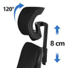 Office Desk Chair Ergonomic Computer Chair w/ Adjustable Lumbar Headrest Black