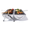 Stainless Steel Portable Barrel Barbecue Outdoor Garden BBQ Grill Cooking Stoves