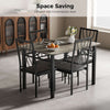 Dining Table and Chairs Set - 1 Dining Table 4Chairs MDF - Patio Garden Kitchen