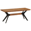Dining Bench Seat Chair Seating Solid Wood Acacia and Steel