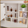 Vanity Dressing Table LED Light Mirror Hidden Shelves 7 Drawers Modern Make up