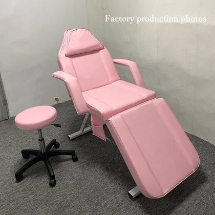 Massage Couch Bed SPA Salon Chair Therapy Table Adjustable Recliner W/Stool Set