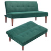 Convertible 2 Seater Sofa Bed Single Sleeper Sofa Couch Settee Sofabed Guest Bed