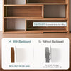 Expandable Bamboo Desktop Bookshelf Desktop 3/4 Storage Rack Organizer Bookcase