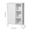 Bathroom Organizer White Wooden Iron Shelf Large Capacity w Dirty Clothes Basket