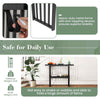 Faux Marble Sofa Table 2-tier Console Table Entryway Table-Black