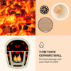 CERAMIC KAMADO GRILL OVEN SMOKER BBQ BARBEQUE MEAT FOOD GRILLED GARDEN OUTDOOR