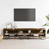 TV Cabinet Smoked Oak 180x34x41 cm Engineered Wood
