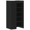 Shoe Cabinet Storage Cupboard Rack Black - Engineered Wood Shoe Organizer N3R9