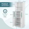 Freestanding Bathroom Storage Cabinet Kitchen Pantry Cupboard w/Shelves