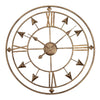 GARDEN WALL CLOCK ROMAN LARGE INDOOR OUTDOOR NUMERALS GIANT OPEN FACE METAL 60CM