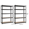 1.8m Warehouse 5 Tier Racking Shelf Heavy Duty Steel Garage MDF Shelving Unit