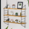 3Tier Wall Floating Shelf Unit Adjustable Bookshelves Display Living Room