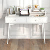 Writing Computer Desk with Hutch 120 CM Wooden Study Workstation White