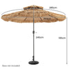 285cm Thatched Tiki Umbrella Hawaiian Style Hula Patio Beach Umbrella