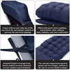 Garden Sun Lounger Cushion Chair Sunbed Recliner Replacement Cotton Seat New