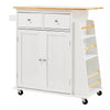 Kitchen Island Unit Butchers Block Trolley Breakfast Bar Table Storage Cabinet