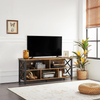 TV Stand Industrial Storage Cabinets Shelves Living Room Fits 65 Inch Rustic
