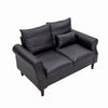 Panana 2 Seats Loveseat Couch Sofa Ottoman Upholstered Furniture for Small Space