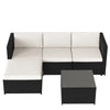 Rattan Garden Furniture Corner Sofa Set Coffee Table Outdoor Patio Conservatory