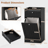 Bathroom Storage Cabinet with Drawer & Removable Hamper-Black