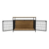 Large Wooden Dog Crate Heavy Duty Metal Bar Pet Kennel Cage Side End Table