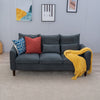 Modern L-Shaped Corner Sofa 2 3 Seater Armchair Couch With Footstool