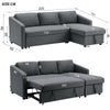 Big Sale! Large 3 Seater Corner Sofa Bed w/Storage Couch Settee Sofabed L Shaped